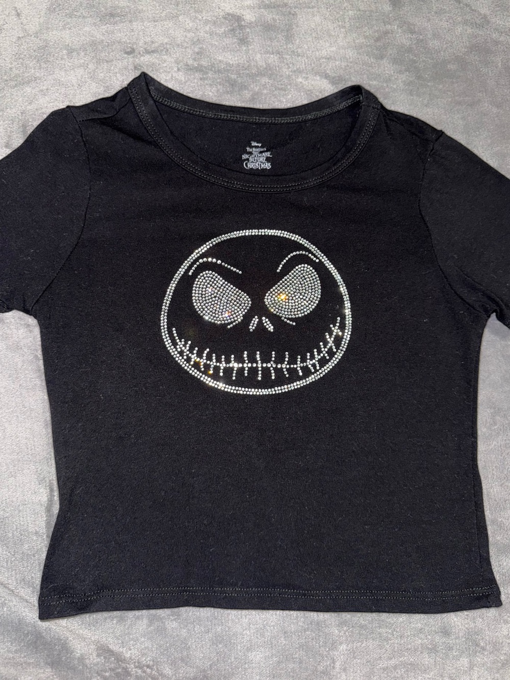 Rhinestone Jack Skellington Baby Tee